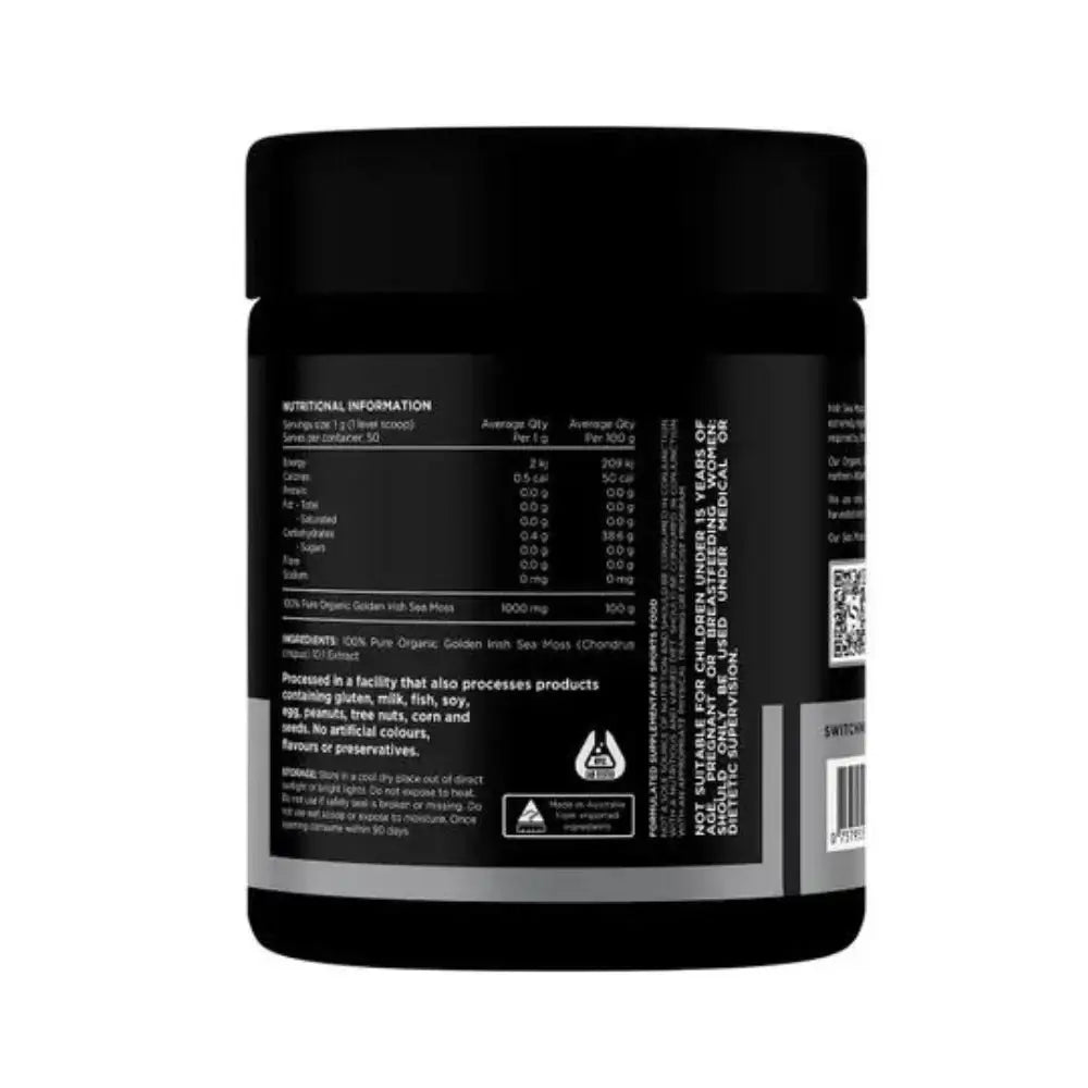 Switch Nutrition Sea Moss 100% Pure Golden Irish Sea Moss 50g