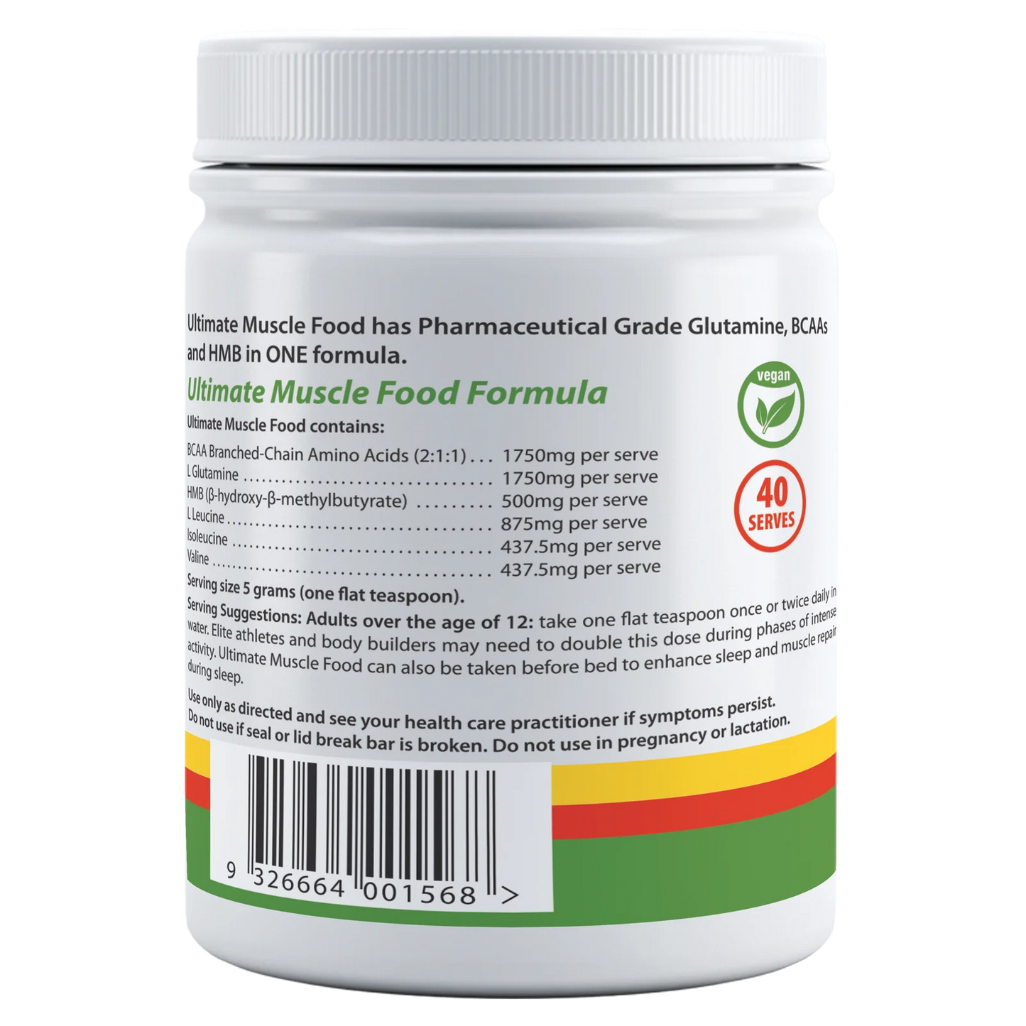 Cabot Health Ultimate Muscle Food Powder Lime 200g
