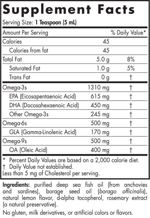 Nordic Naturals Complete Omega Liquid