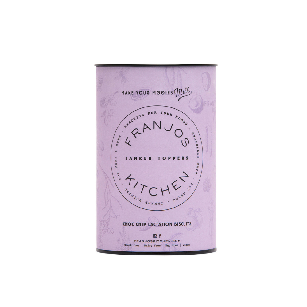 Franjos Kitchen Lactation Biscuits Choc Chip Tanker Topper 250g