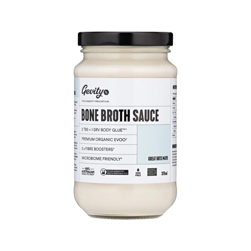 Gevity Rx Bone Broth Sauce Great Guts Mayo 375ml