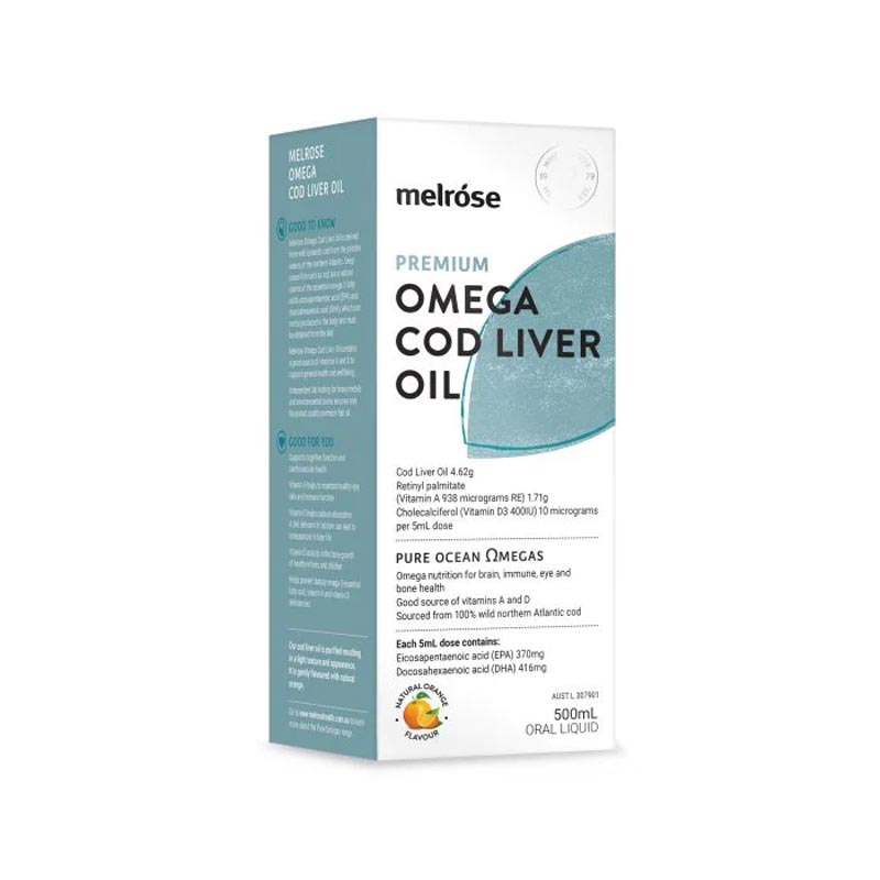 Melrose Cod Liver Oil Health & Vision 500ml