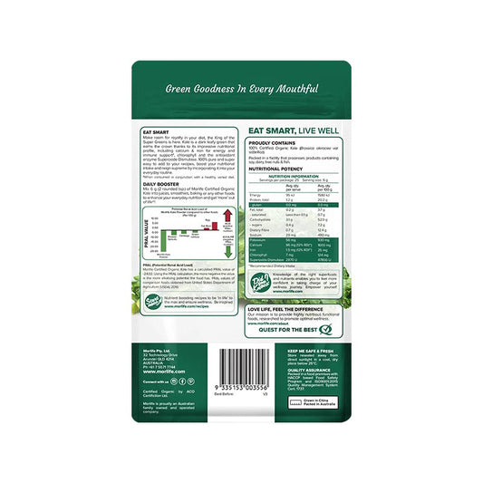 Morlife Kale Powder Certified Organic 150g