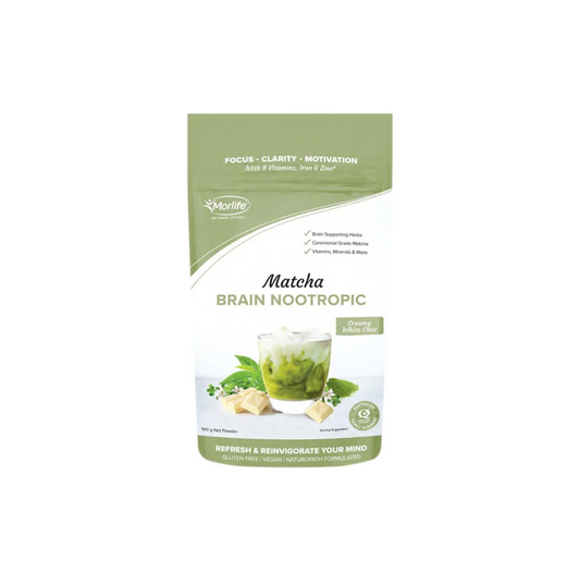 Morlife Matcha Brain Nootropic Creamy White Chocolate 100g