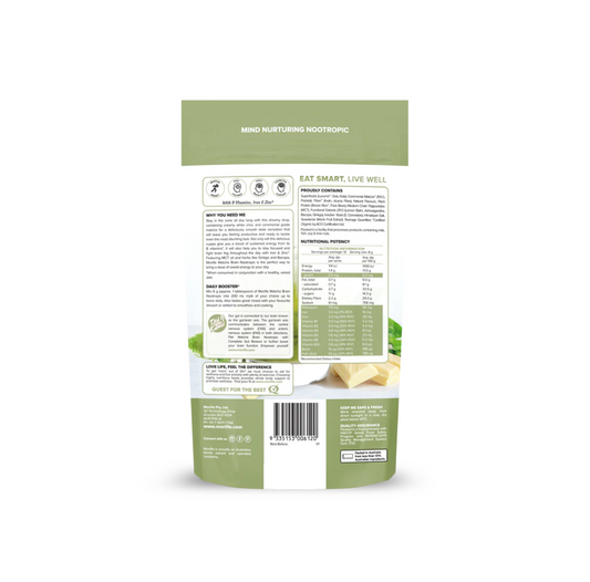 Morlife Matcha Brain Nootropic Creamy White Chocolate 100g