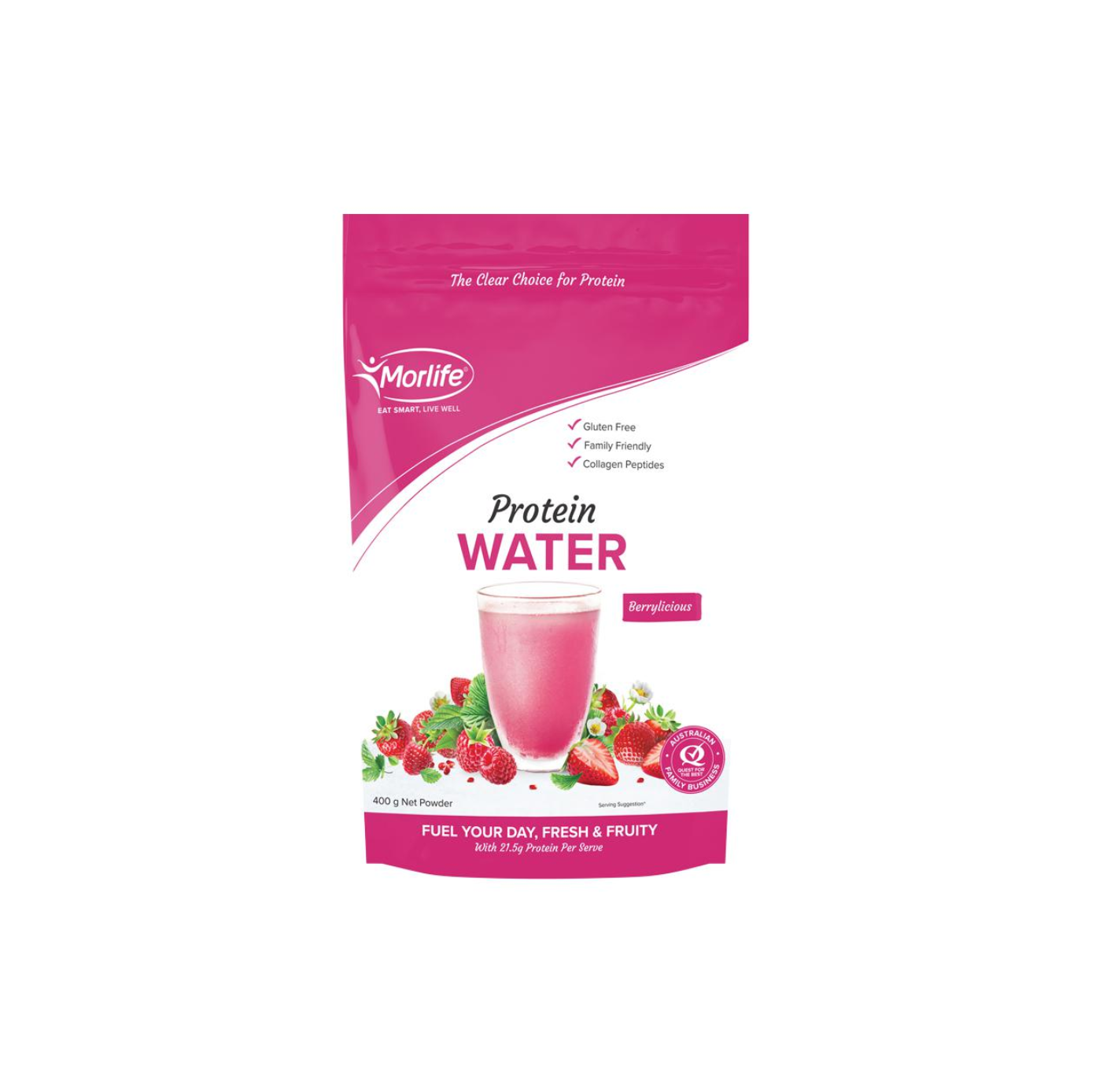 Morlife Protein Water Berrylicious 400g