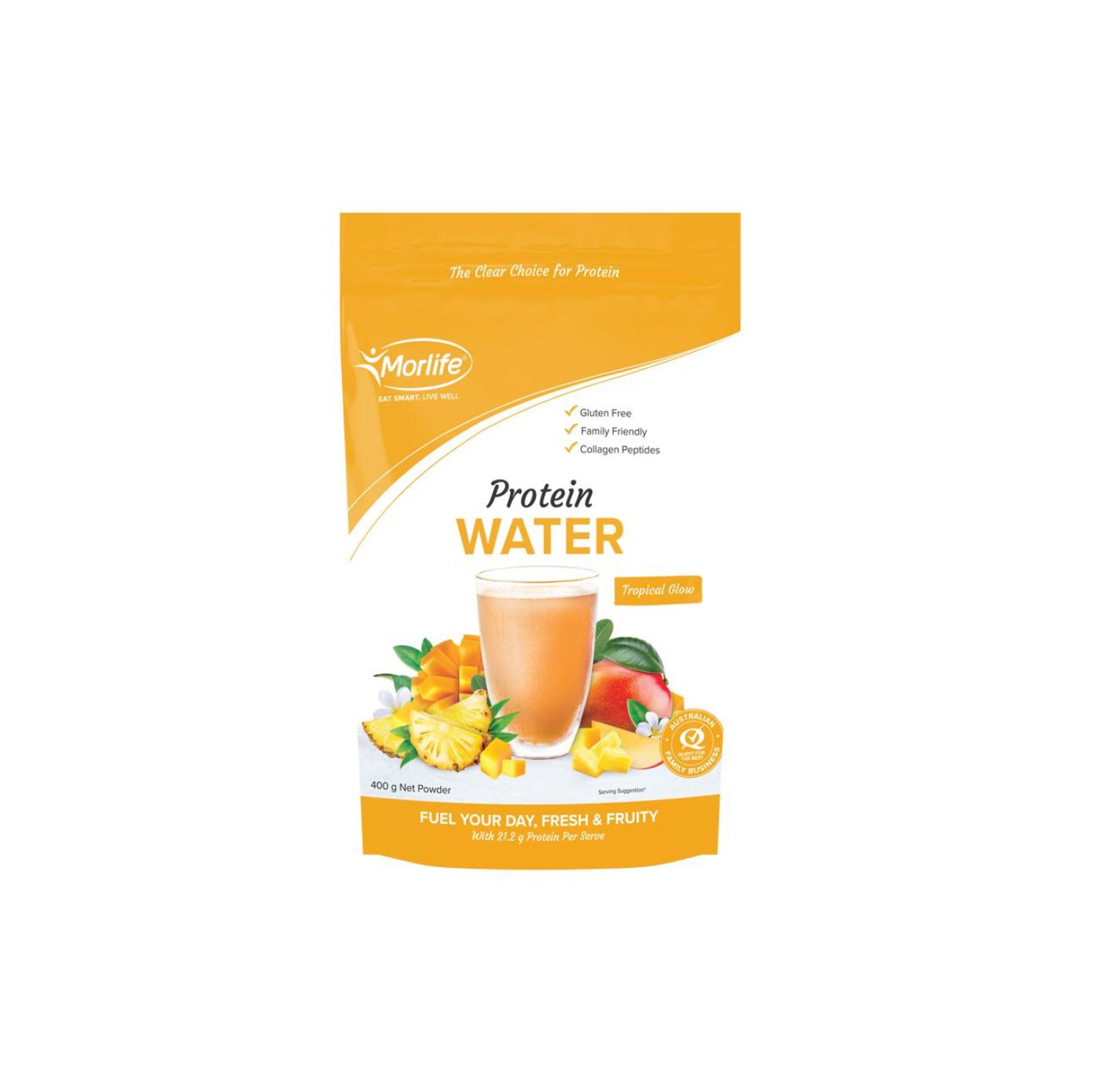 Morlife Protein Water Tropical Glow 400g