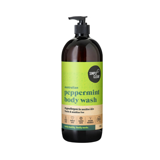 Simply Clean Australian Peppermint Body Wash 1L