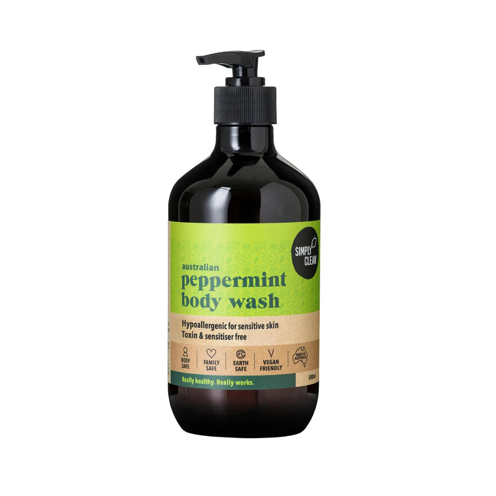 Simply Clean Australian Peppermint Body Wash 500ml
