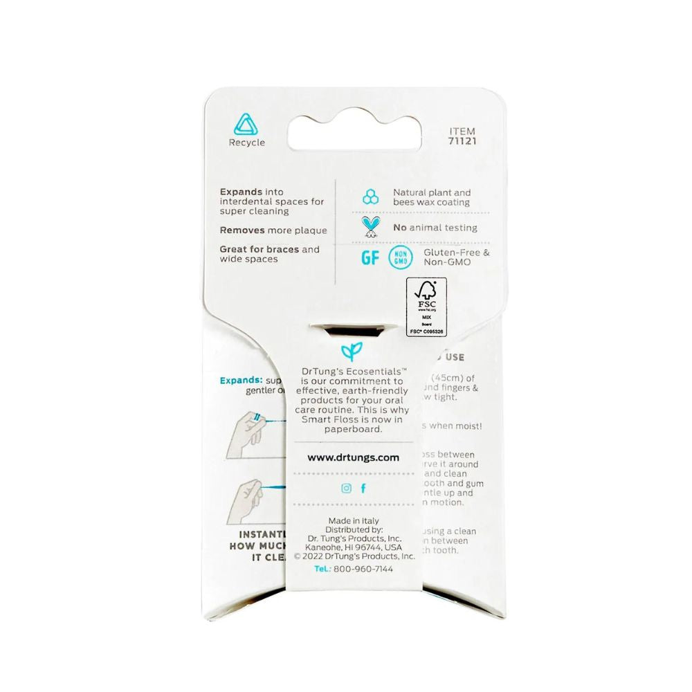 Dr. Tung's Smart Dental Floss 27m Colours May Vary (Pack of 6)