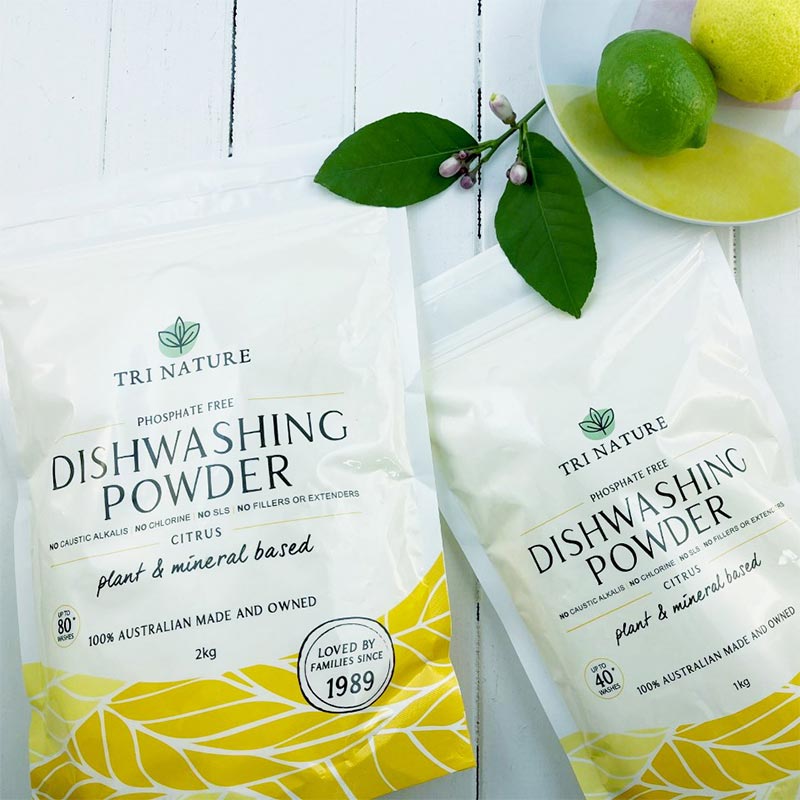 Tri Nature Citrus Dishwashing Powder Soft Pack 2kg