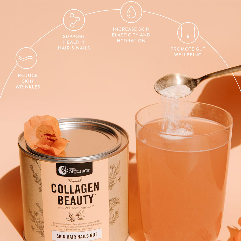 Nutra Organics Collagen Beauty Tropical 300g